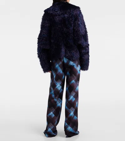 Dries Van Noten Long Sleeve Jacket In Purple