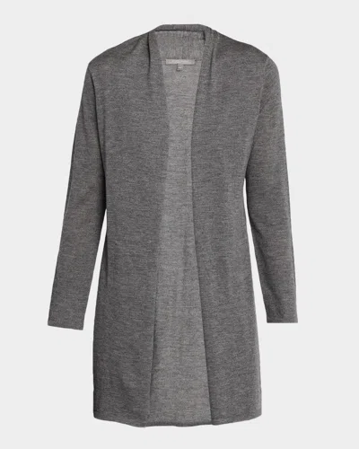 Neiman Marcus Superfine Cashmere Duster In Gray