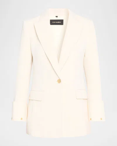 Kobi Halperin Bella Cuffed Single-button Jacket In White