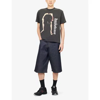 Basketcase Mens Black Development Short-sleeves Cotton-jersey T-shirt In Black