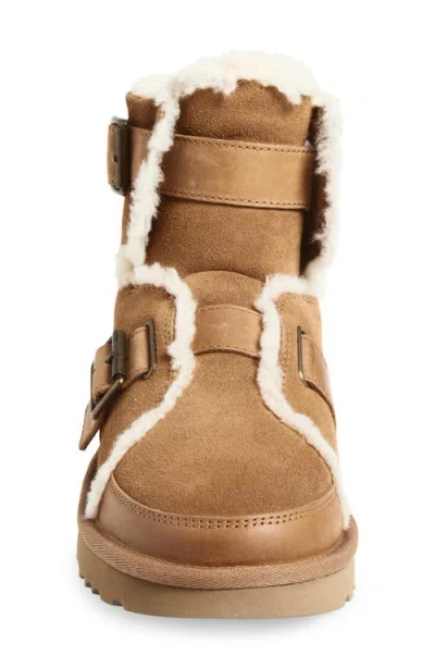 Ugg ® Dune Mini Buckle Plush Bootie In Animal Print