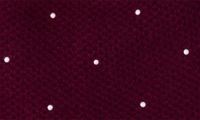 Sofia Cashmere Embellished Textured Cashmere Beanie With Faux Fur Pompom In Burgundy