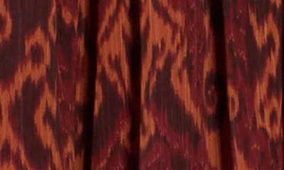 Area Stars Naomi Faux Wrap Dress In Brown