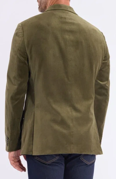 Savile Row Co Velvet Sport Coat In Green
