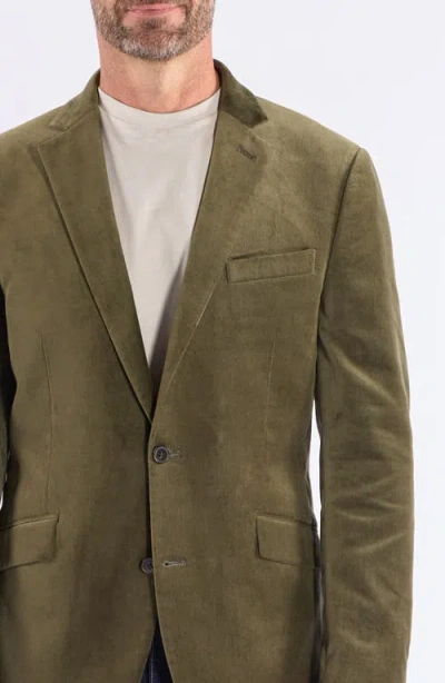Savile Row Co Velvet Sport Coat In Green