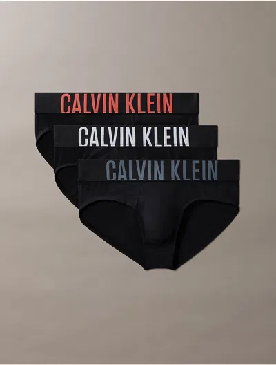 Calvin Klein Men's Intense Power Micro 3-pack Hip Brief In Black