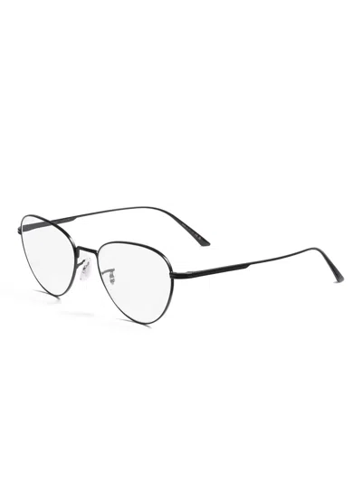 Khaite Oval-frame Glasses In Black