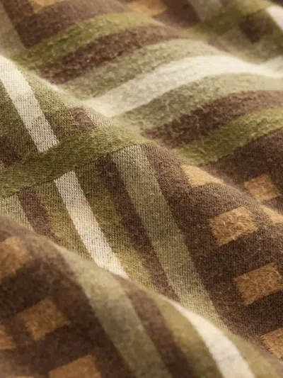 Rrl Checked Cotton Shirt In Brown