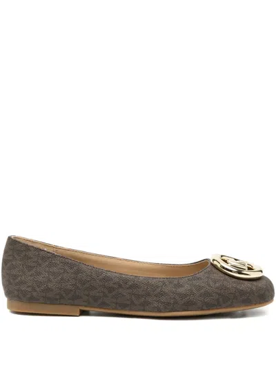 Michael Kors Milan Suede Ballet Flat In Animal Print