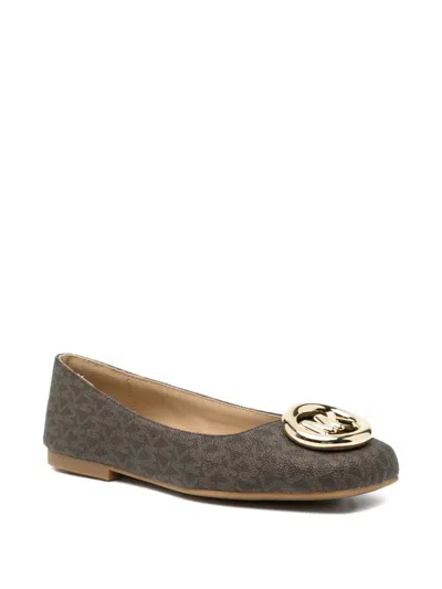 Michael Kors Milan Suede Ballet Flat In Animal Print