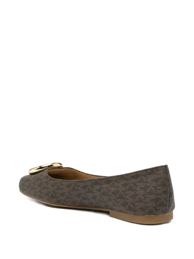 Michael Kors Milan Suede Ballet Flat In Animal Print