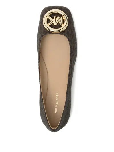 Michael Kors Milan Suede Ballet Flat In Animal Print