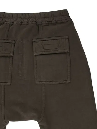 Rick Owens Drawstring Track Pants In Green