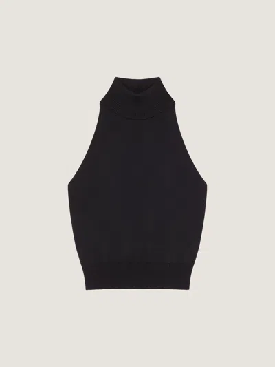 Givenchy Halterneck Open-back Jersey Top In Black