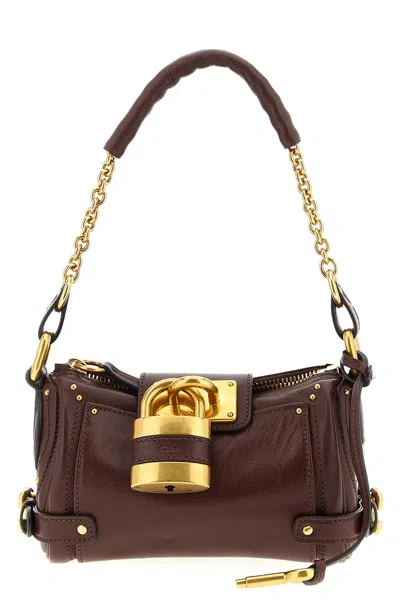 Chloé Crafty Brown Small Paddington Chain Bag In Brown