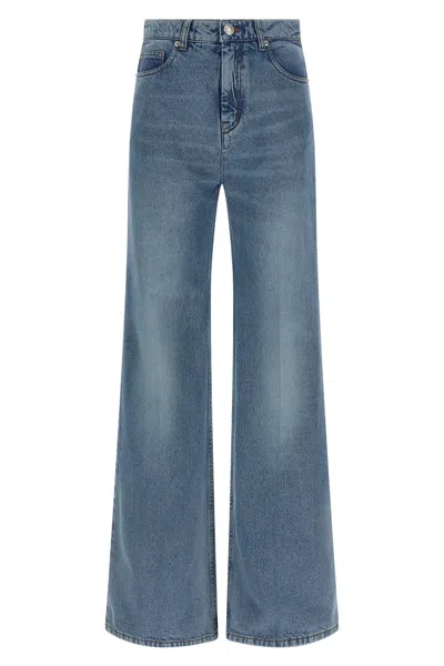 Ami Alexandre Mattiussi Straight-leg Denim Pants With Subtle Fading In Blue