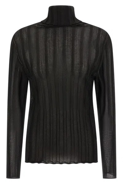 Fabiana Filippi Lurex Sweater In Black