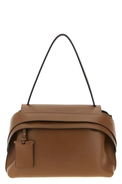 Tod's Medium Shoulder Bag Structured Shape In Brown