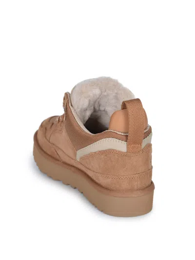 Ugg Low-profile Brown Sneakers With Suede And Nylon Upper