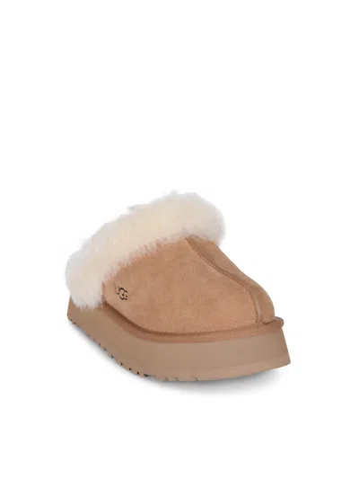 Ugg Mules Floppy In Suede In Neutral