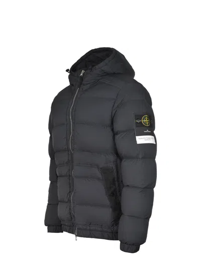 Stone Island Seamless Tunnel Nylon Down-tc Regular-fit. Piumino Con Cappuccio A Uno Strato Di Nylon Leggero Stret In Black