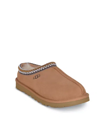 Ugg Soft Suede Slip-on Loafers With Zigzag Stitch Detail In Brown