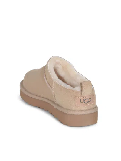 Ugg Mules " Classic Micro" In Neutral