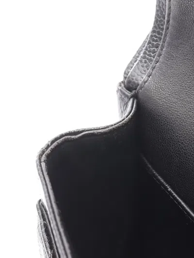 Pre-owned Chanel 2000-2002 Matelasse Flap Chain Shoulder Bag In Black