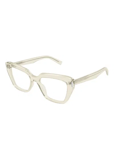 Saint Laurent Sl 829004-yellow-yellow-transparent In Gray