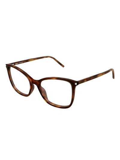 Saint Laurent Full-frame Plain Mirrornt In Brown