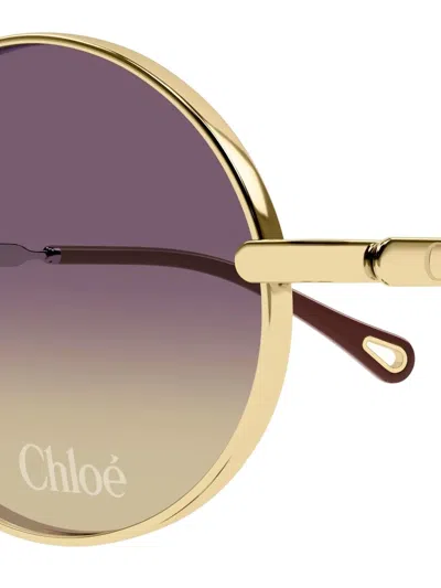 Chloé Ch0326s Round-frame Sunglasses In Purple