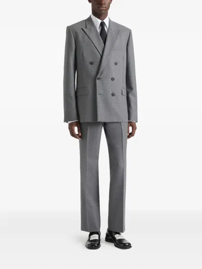 Givenchy Tailored Pants In Flannel In Gray