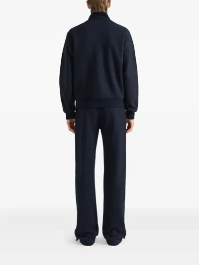 Givenchy Button Detail Track Pants In Blue
