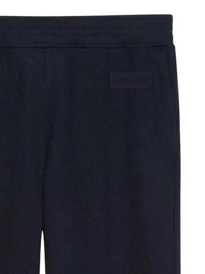 Givenchy Button Detail Track Pants In Blue