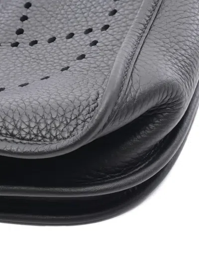 Pre-owned Hermes 2025 Evelyn 3 Troyes Pm Shoulder Bag In Black