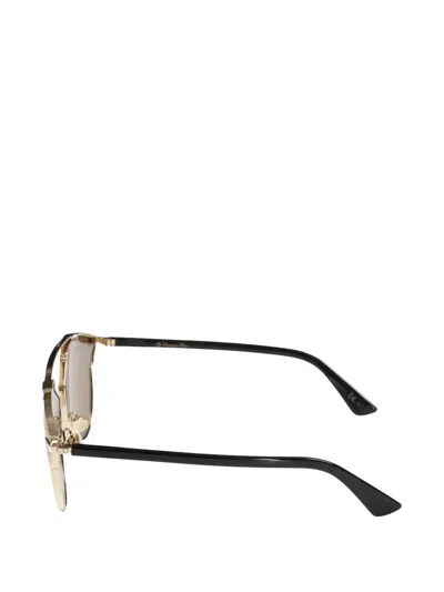Pre-owned Dior 2020s Soreals Stud-embellished Sunglasses In Gold