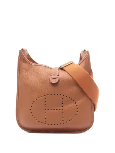 Pre-owned Hermes 2022 Evelyn 3 Trois Pm Shoulder Bag In Brown