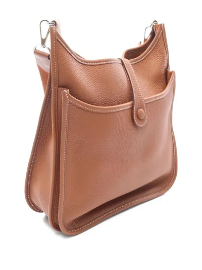 Pre-owned Hermes 2022 Evelyn 3 Trois Pm Shoulder Bag In Brown