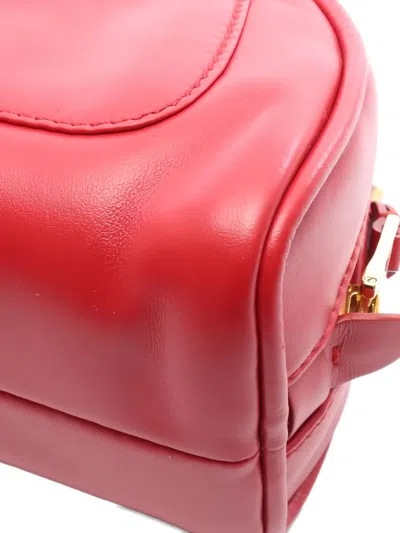 Pre-owned Miu Miu 2010s Mini Boston Tote Bag In Red
