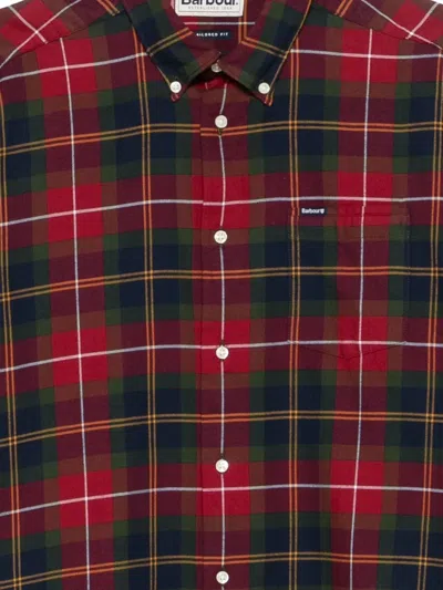 Barbour Fortrose Tartan-check Shirt In Red