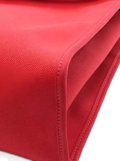 Pre-owned Hermes 2019 Herbag Pm Zip Handbag In Red
