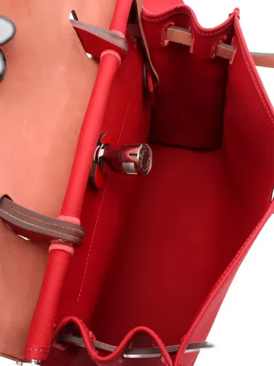 Pre-owned Hermes 2019 Herbag Pm Zip Handbag In Red