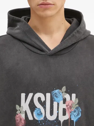 Ksubi Graff Rose Kash Hoodie In Gray