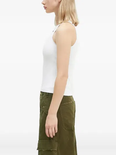 Ksubi Score One-shoulder Tank Top In White