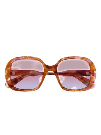 Chloé Geometric Ch0222s Sunglasses In Brown