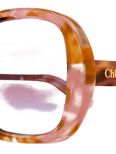 Chloé Geometric Ch0222s Sunglasses In Brown