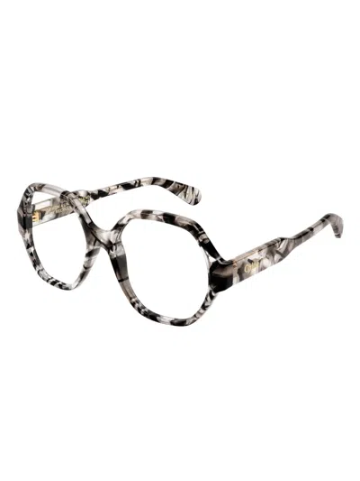 Chloé Ch0189o Geometric Glasses In Brown