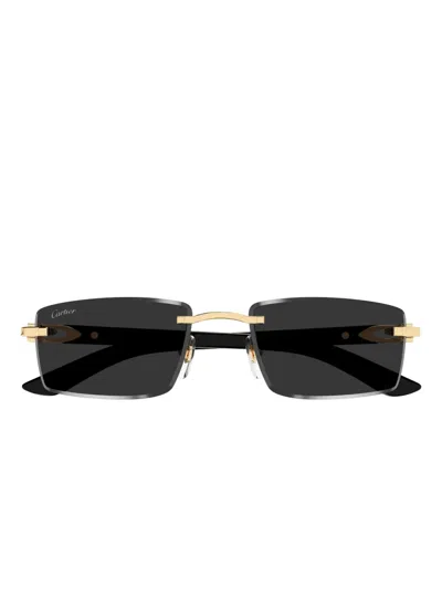 长方形镜框太阳眼镜