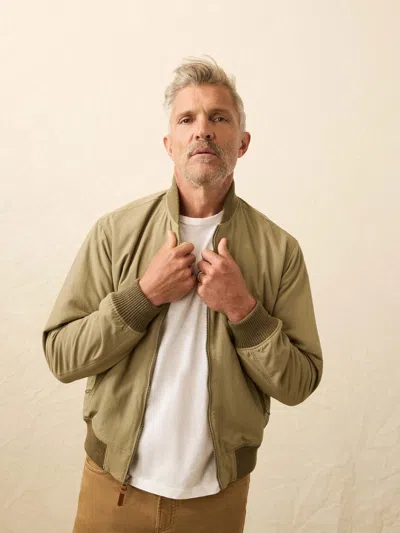 Faherty Military Bomber Jackets In Green