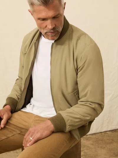 Faherty Military Bomber Jackets In Green